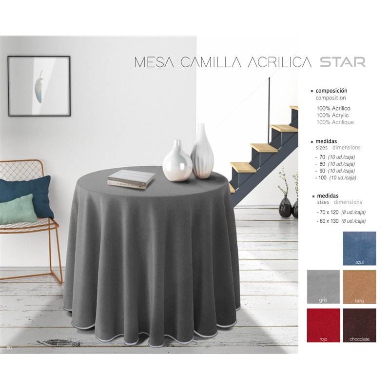 FALDA MESA CAMILLA STAR CONVENCIONAL REDONDA