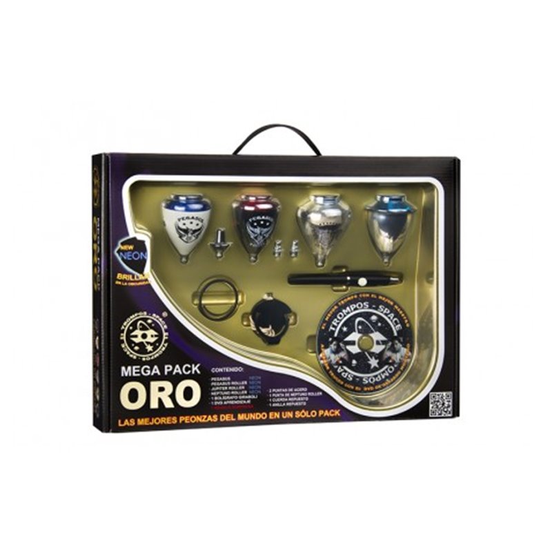 TROMPOS SPACE MALETIN MEGA PACK ORO NEON