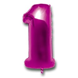 GLOBO NUMERO INFLABLE -  60 CM