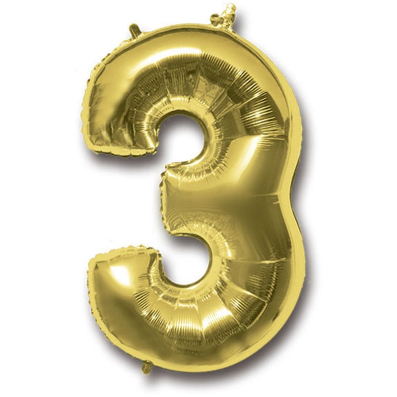 GLOBO NUMERO INFLABLE -  60 CM