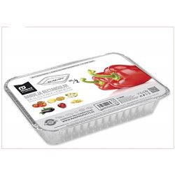 BANDEJA ALUMINIO CON TAPA RECTANGULAR
