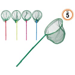 SALABRE BAMBU 40CM PLASTICO Y METAL 20CM 5 ST.