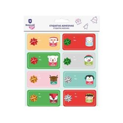 ETIQUETAS ADHESIVAS C/COCAS NAVIDAD