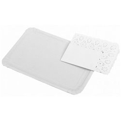 BANDEJA CARTON RECTANGULAR C/BLONDA