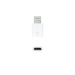 Nanocable Adaptador Lightning a Micro USB, Lightning/M-Micro B/H Blanco