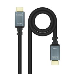 Nanocable Cable HDMI 2.1 IRIS 8K A/M-A/M, Negro, 0.5 m