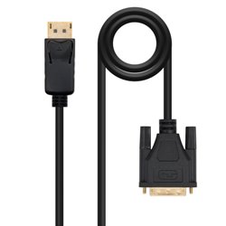 Nanocable Cable Conversor DisplayPort a DVI, DP/M - DVI/M, Negro, 1 m