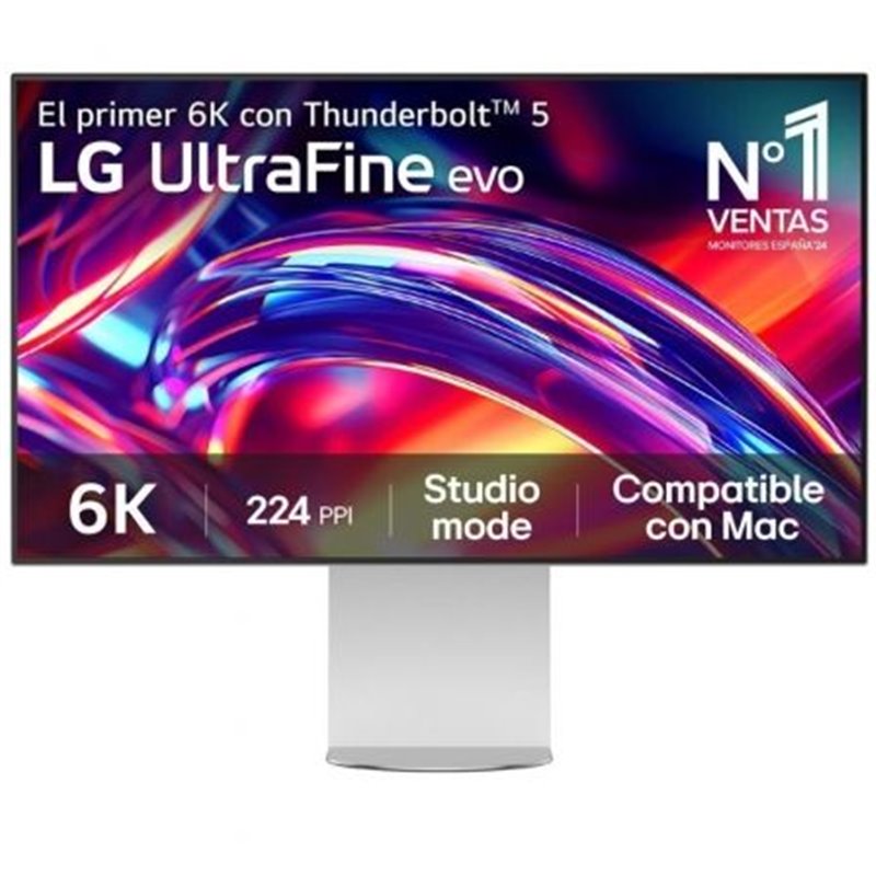 Monitor Profesional LG UltraFine 32U990A-S 31.47"/ 6K/ Multimedia/ Regulable en altura/ Plata y Azul