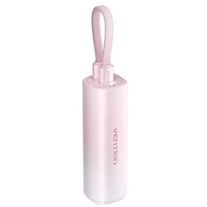Powerbank 5000mAh Vention FHWR0/ 20W/ Rosa