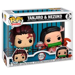 FUNKO POP! BLISTER 2 FIGURAS TANJIRO & NEZUKO - DEMON SLAYER KIMETSU NO YAIBA