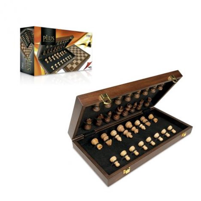 AJEDREZ MARQUETERÍA PLEGABLE PLUS    (P N)