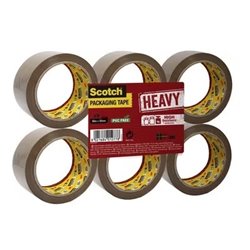 PACK 6 CINTAS DE EMBALAJE MARRÓN 50MM X 66M HV.5066.F6.B SCOTCH 7100303341