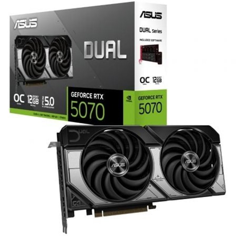 Tarjeta Gr�fica Asus Dual GeForce RTX 5070 OC/ 12GB GDDR7