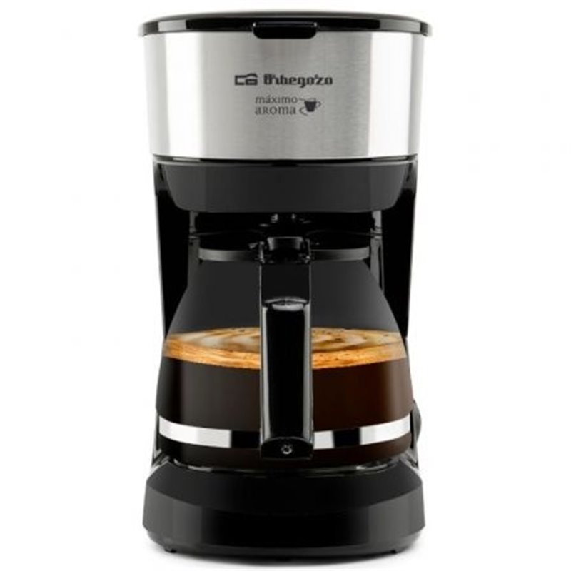 Cafetera de Goteo Orbegozo CG 4506/ 6 Tazas/ Negra y Plata