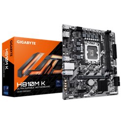 PLACA GIGABYTE H810M K,INTEL,1851,H810,2DDR5,128GB,HDMI+DP,4SATA6+1M.2,GBLAN,3USB3.2,MATX