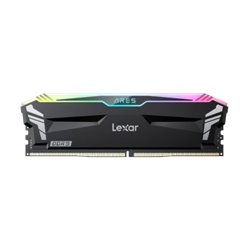 LEXAR MEMORIA ARES 32 GB 2.0 DDR5 6400 CL32 1.4V MEMORY WITH HEATSINK AND RGB LIGHTING,DUAL PACK, BLACK COLOR