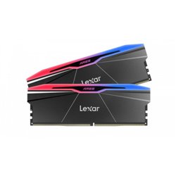 LEXAR MEMORIA ARES 2.0 DDR5 6000 CL30 1.35V MEMORY WITH HEATSINK AND RGB LIGHTING,DUAL PACK, BLACK COLOR