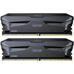 LEXAR MEMORIA ARES DDR5 6000 CL32 1.35V MEMORY WITH HEATSINK, NON-RGB LIGHTING, DUAL PACK, BLACK COLOR