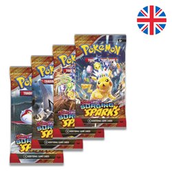 Sobre cartas Chispas Fulgurantes Escarlata y Purpura Pokemon ingles