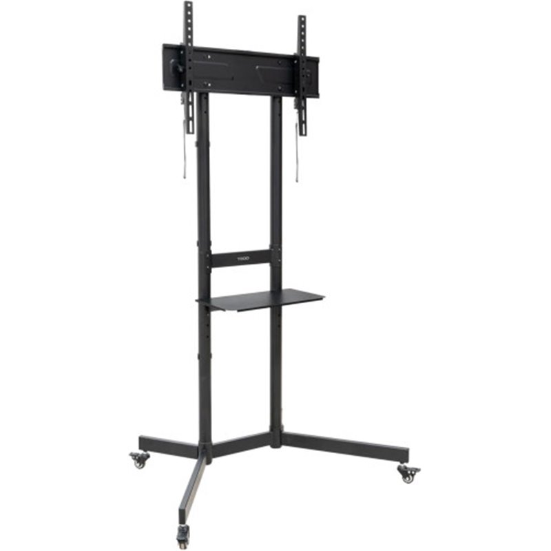 (P) TOOQ SOPORTE SUELO RUEDAS "KEFRÉN" 37-70", NEGRO