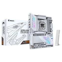 PLACA GIGABYTE X870E AORUS PRO X ICE,AMD,AM5,X870E,4DDR5,256GB,1HDMI+2USB4,4SATA6+2M.2,5GBLAN+WIFI7+BT5.4,7USB3.2,ATX
