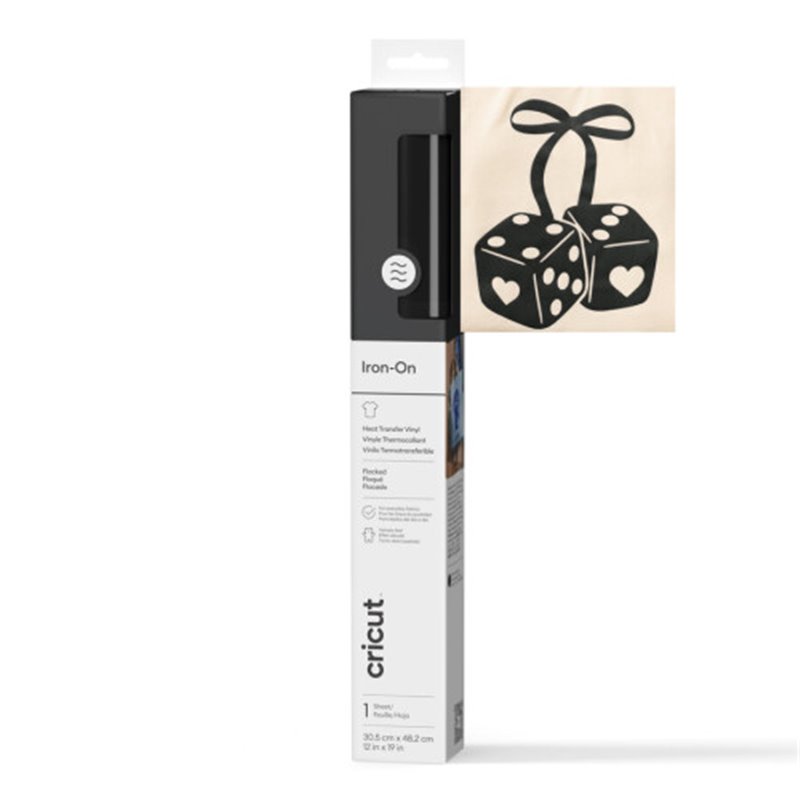 Cricut 2011788 vinilo de transferencia térmica Rollo de vinilo de termotransferencia Vinilo de termotransferencia liso