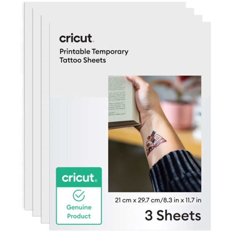 CRICUT PRINTABLE TATTOO PAPER A4 (3) TRANSPARENT