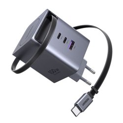 UGREEN 100W GAN FAST CHARGER WITH RETRACTABLE CABLE