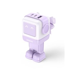 Ugreen Nexode RG 65W 3-Port GaN Ordenador portátil, Teléfono móvil, Ratón, Portátil, Batería portátil, Teléfono Rosa Corriente a