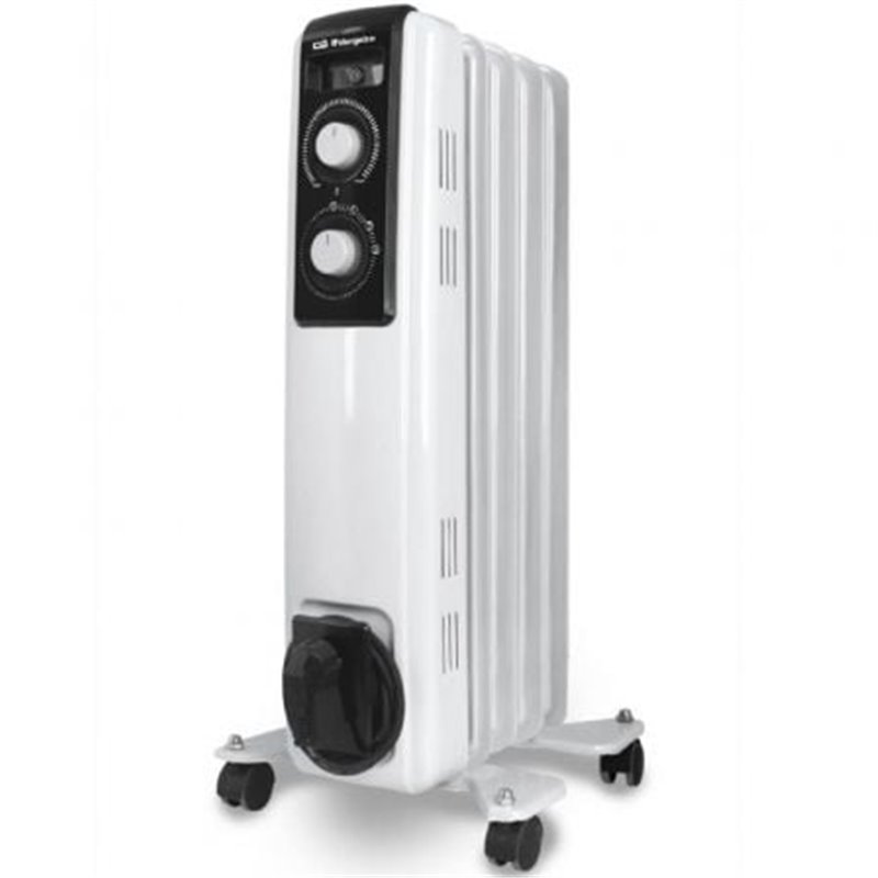 Radiador de Aceite Orbegozo RF 1000 A/ 2 Potencias/ 500-1000W/ 5 Elementos Calor�ficos