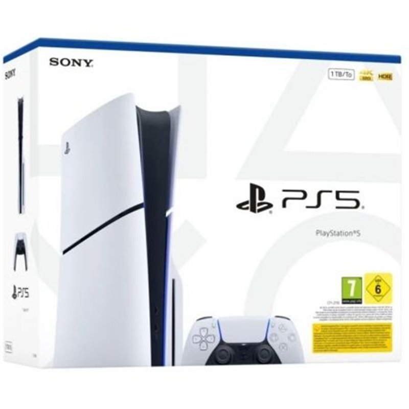 Consola Sony Playstation 5 - PS5 Slim Est�ndar 1TB/ Incluye Mando Dual Sense y Juego Preinstalado ASTRO's PLAYROOM/ Chassis E