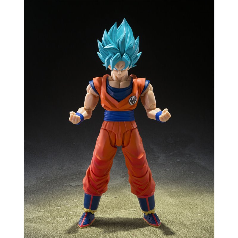 Figura S.H.Figuarts Super Saiyan God Super Saiyan Son Goku Blue Power Transcending Limits Dragon Ball Super 14,5cm