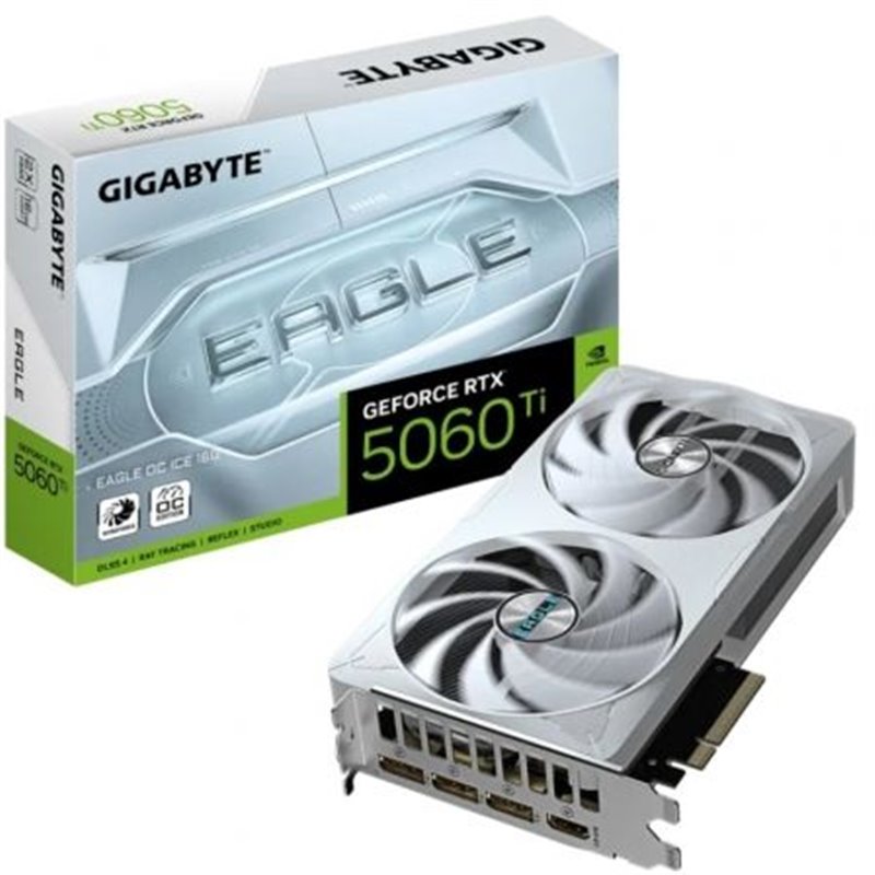 Tarjeta Gr�fica Gigabyte GeForce RTX 5060 Ti Eagle OC ICE/ 16GB GDDR7