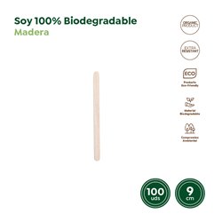 PALETINA BIODEGRADABLE 9CM MADERA 100UDS