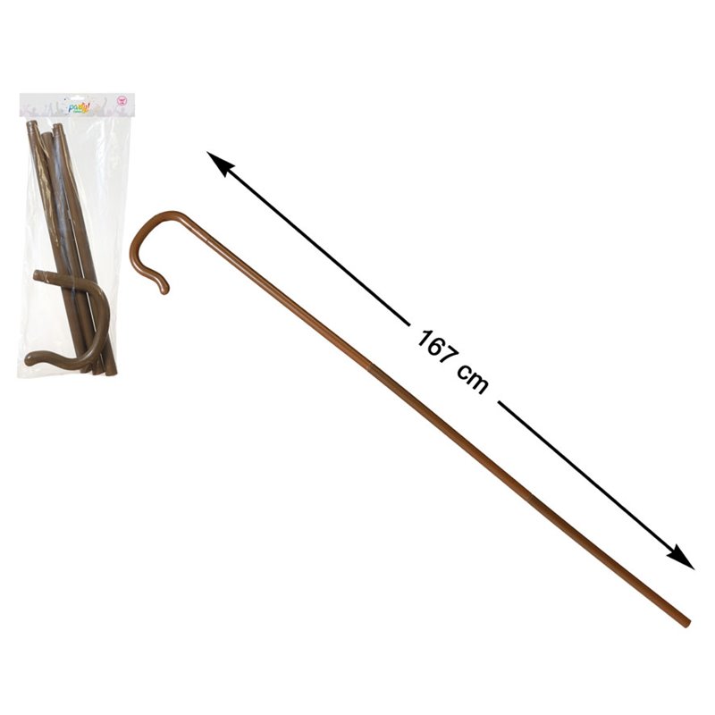 BASTON 167 CM DESMONTABLE MARRON