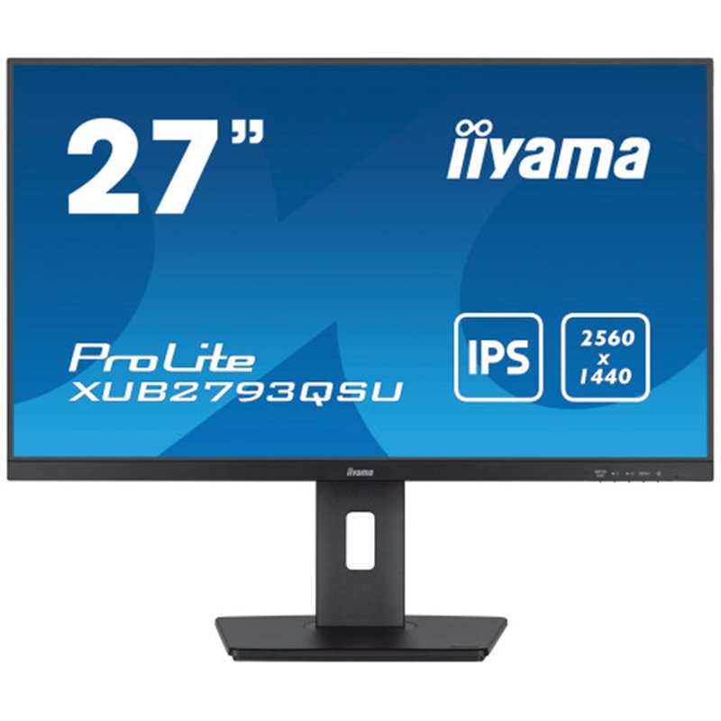 IIYAMA PANTALLA 27" IPS WQHD CON SOPORTE AJUSTABLE EN ALTURA Y FRECUENCIA DE ACTUALIZACIÓN DE 100HZ