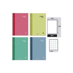 LIBRETA PREMIUM EXTRA A4 90GR 120H CUADRICULA 5X5