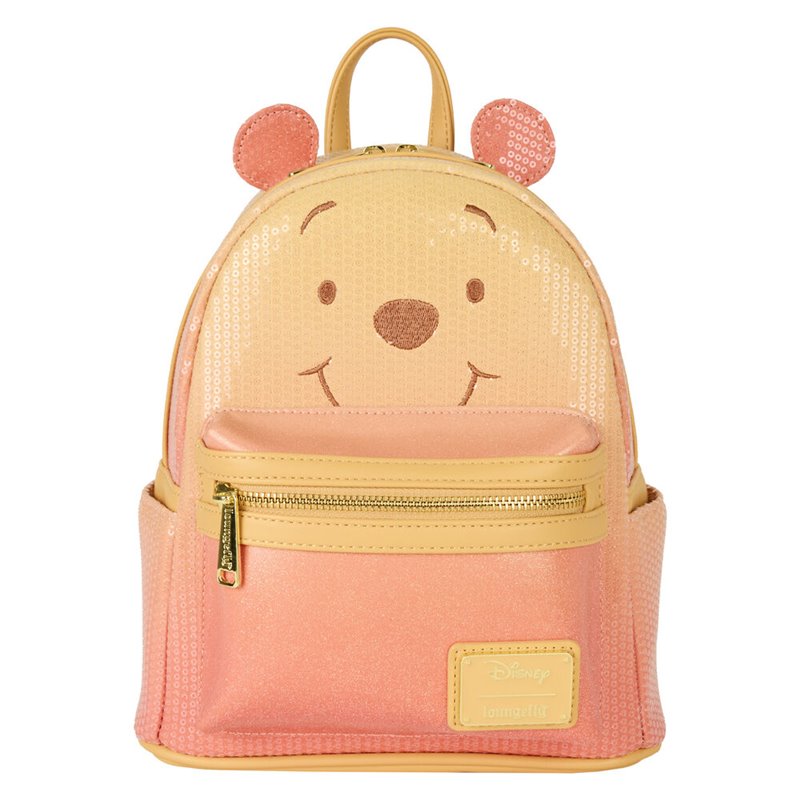 Mochila Sequin Glitter Winnie the Pooh Disney Loungefly