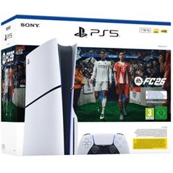 Consola Sony Playstation 5 - PS5 Slim Est�ndar 1TB/ Incluye Mando Dual Sense y C�digo de Juego EA Sports FC 26/ Chassis E