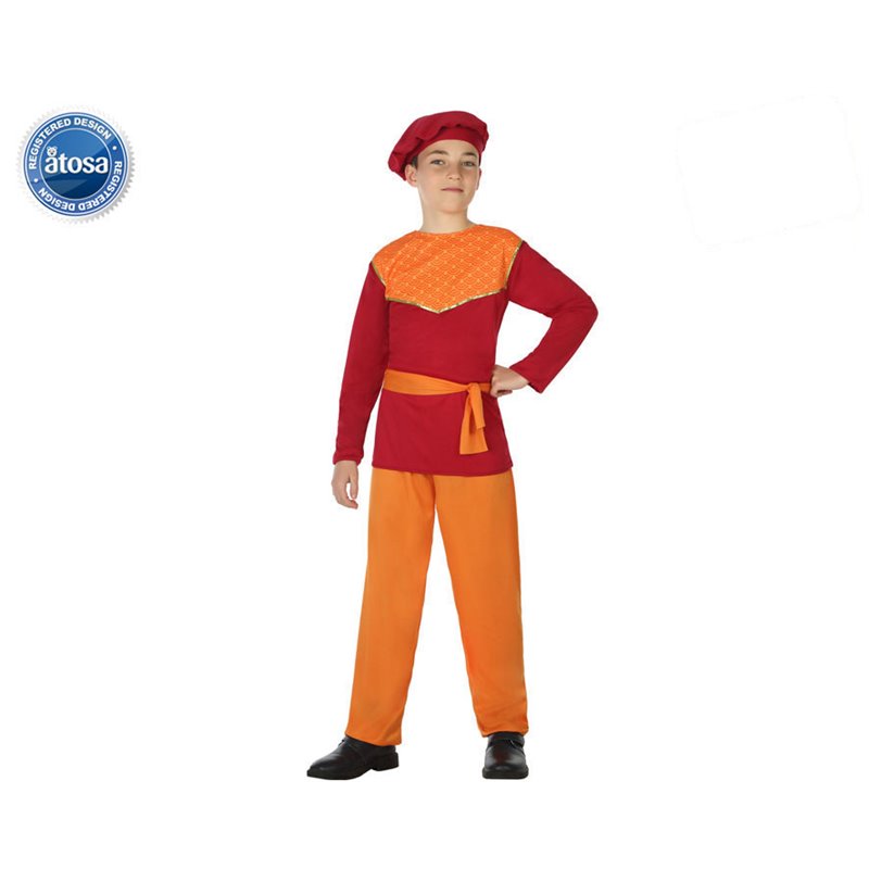 DISFRAZ NI�O PAJE ROJO