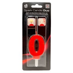 BENGALA Y VELA DUO ROJA CUMPLEA�OS