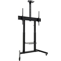Soporte de Suelo Inclinable con Ruedas TooQ FS20406HM-B para TV de 60-100"/ hasta 120kg