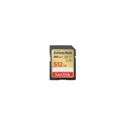 SANDISK EXTREME PLUS 512GB SDXC MEMORY CARD + 2 YEARS RESCUE PRO DELUXE UP TO 190MB/S - 130MB/S READ WRITE SPEEDS
