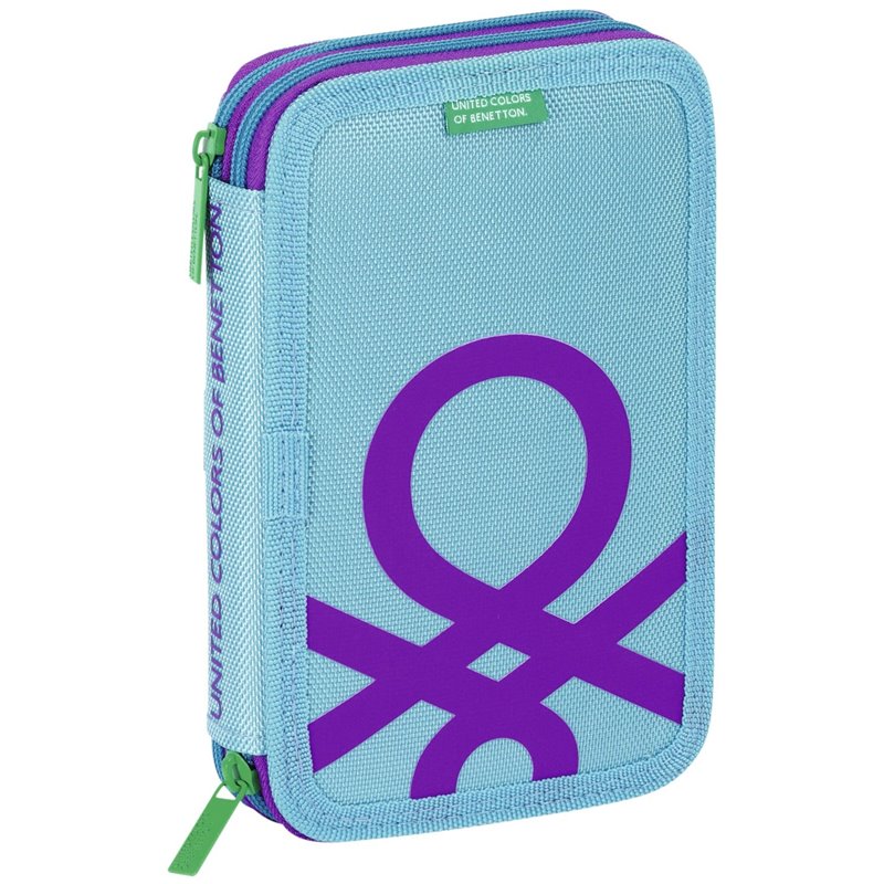 Benetton - Plumier doble peque�o, color azul