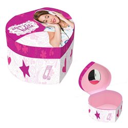 Joyero Violetta Disney corazon espejo