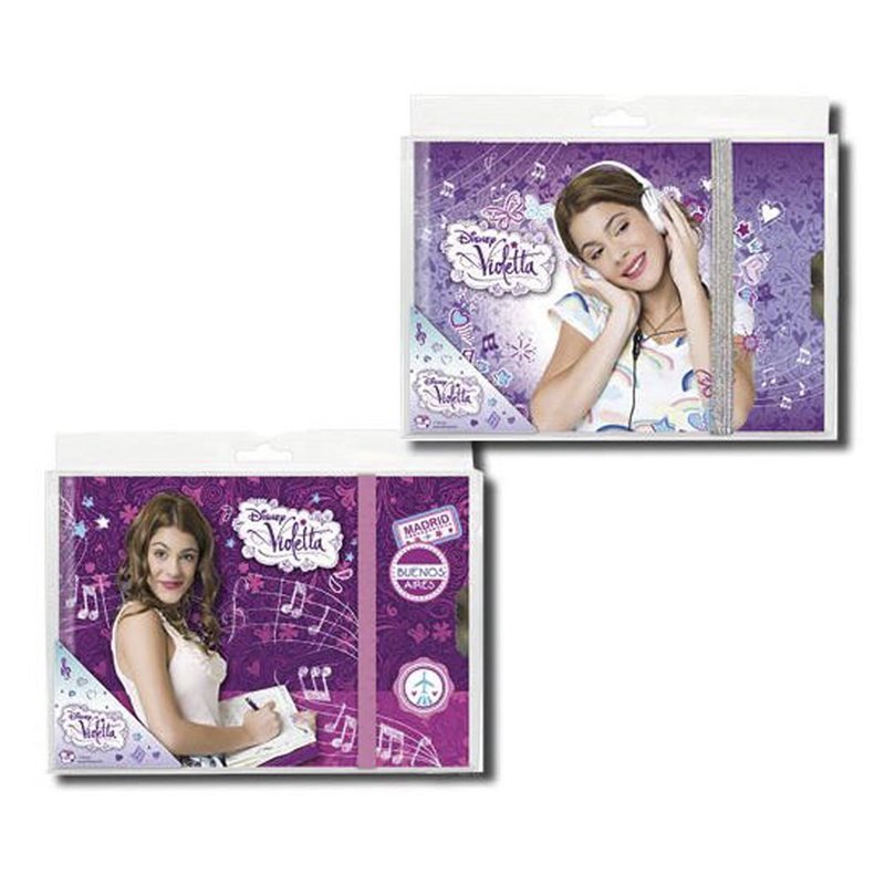 Violetta - Diario con goma, 19 x 14 cm