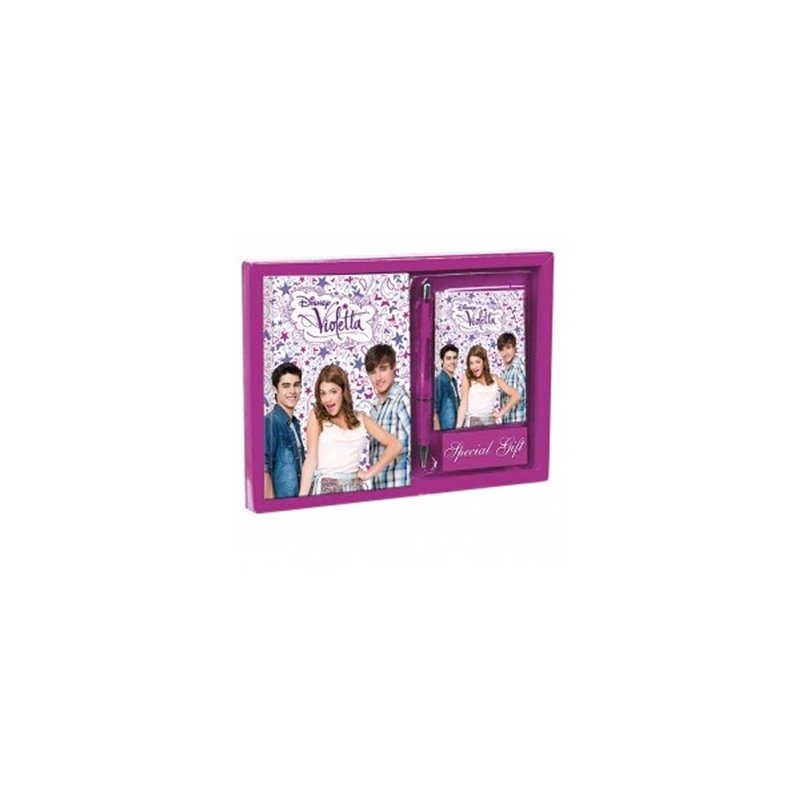 Violetta - Set diario list�n bol�grafo, 24 x 18 cm