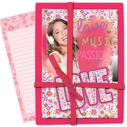 Violetta - Diario en caja con dise�o Love, 19 x 13 cm