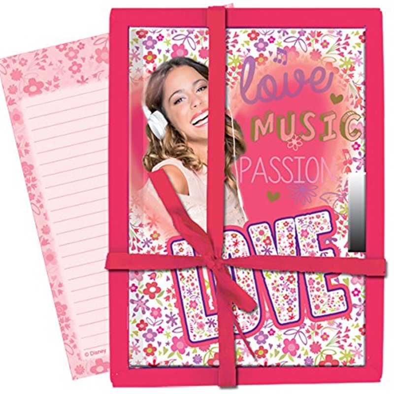 Violetta - Diario en caja con dise�o Love, 19 x 13 cm