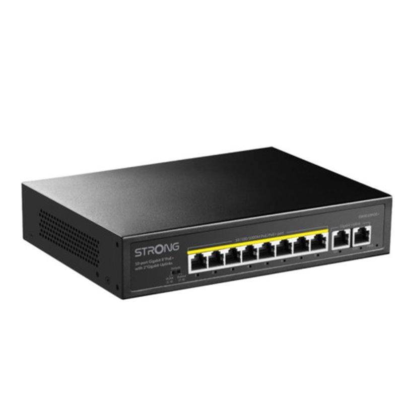 STRONG SWITCH 8 POE CON 2 ENLACES ASCENDENTES ETHERNET